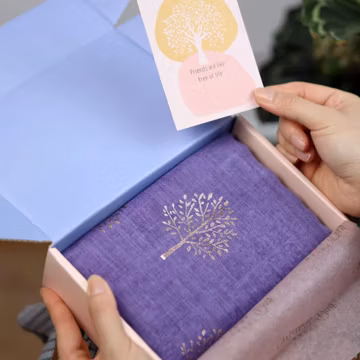 Tree of Life Scarf in Gift Box – Gift for Mum or Grandma
