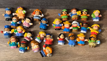 Fisher Price OS Little People FIGURES Vintage Characters-School, Tourist, Farm, Occupation, Career, Circus, Old School, Rare