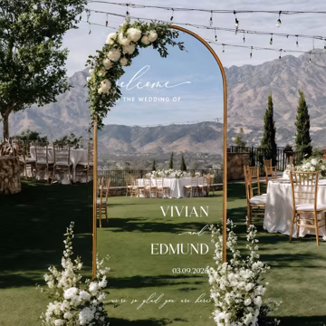Wedding Mirror Decal, Personalized Welcome Sign, Custom Sticker, Reception Decor, Vinyl Lettering, Minimalist DIY