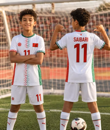 Personalized Kids Morocco Soccer Jersey, Custom Name Number Football Shirt, Youth Fan Outfit