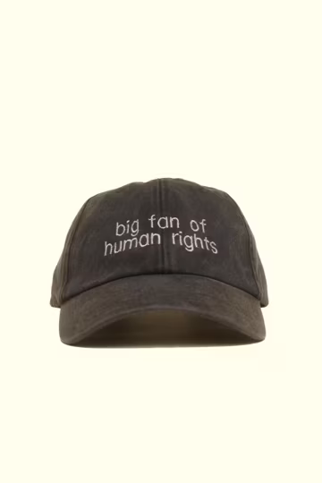 Bestickte human rights Kappe | Personalisierte Cap mit Wunschtext | Bestickte Vintage Kappe | Unisex Baseball Cap | Geschenk für Sie & Ihn