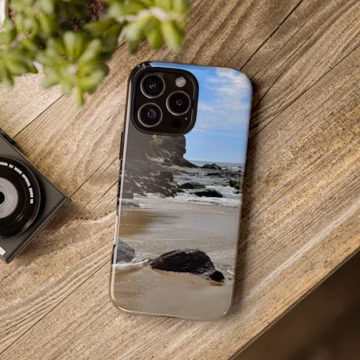 Rocky Beach Design phone case - Protective Cover, Tough Shell, Beach Lover Gift, Coastal Accessories, Ocean Vibes Phone Skin