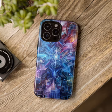 Tech inspired Phone Case, Tough Case, Samsung Case, Tech Design, Geometric Pattern Case