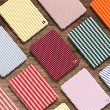 Kindle Case with Colorful Stripes, Customizable for Kindle 11th 6", Kindle Paperwhite 11th, Paperwhite 12th 7", Colorsoft 2024 Kobo Magnetic