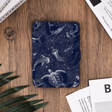 Whales and Sea Turtles Kindle protective case for Kindle 11th 2022 2024, Paperwhite 11th 6.8", Paperwhite 12th 2024, Colorsoft 2024, Kobo