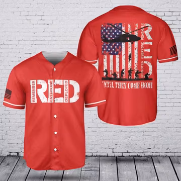 Remember Everyone Deployed (RED Friday) Military Baseball Jersey- Hawaii shirt - T-shirt - Polo shirt