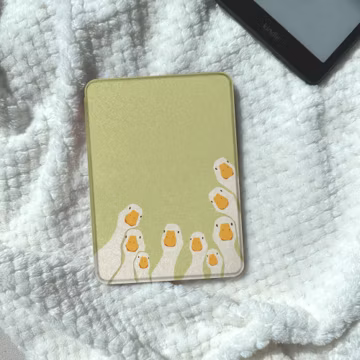 Cute Goose Kindle Case Silly Goose Kobo Clara Case Kobo Case Kindle Paperwhite Case Magnetic Detachable Clear Back Magnet E-Reader Cover