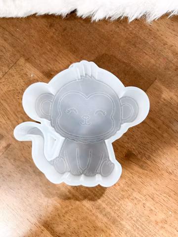 Cute Monkey Silicone Freshie Mold