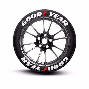 Goodyear Tire Stickers - Tire Lettering Kit – Premium Durable Decals 4 All Tires 8 pcs