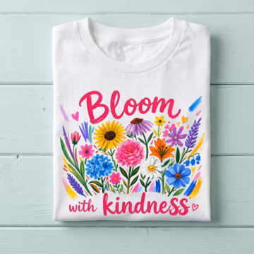 Bloom With Kindness PNG | Spring Floral PNG (Digital Download)