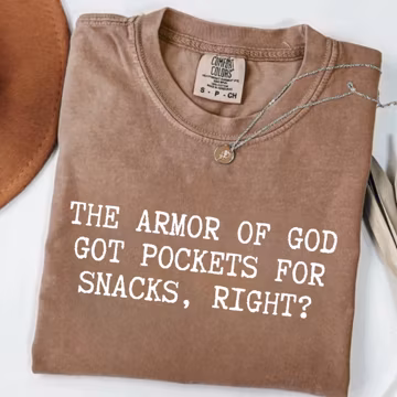 Funny Christian Shirt, Armor Of God Shirt, Christian Humor Gift, Sarcastic Christian T-Shirt, Funny Jesus Shirt, Bible Verse Shirt