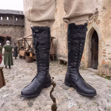 Lace Up Ren Faire Boots,renaissance boots,pirate boots,medieval boots,viking boots,cosplay boots,retro boots, combat boots