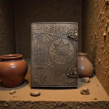 Handmade Egyptian Leather Journal: Book of Shadows, Grimoire