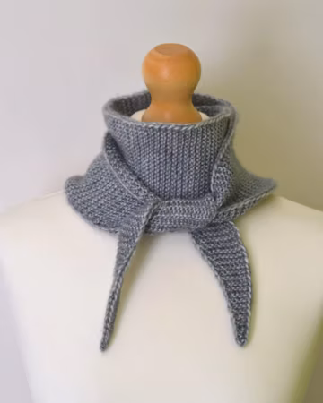 Handmade Light Grey Silk Merino Knit Scarf – Lightweight Neck Wrap, Hand Dyed Wool Gift