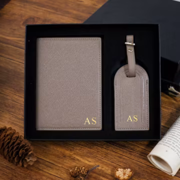 Personalised Passport Holder & Luggage Tag ,Custom Passport Wallet ,Wedding Gift,Travel Gift for Her ,Groomsmen Proposal, Travel Accessories