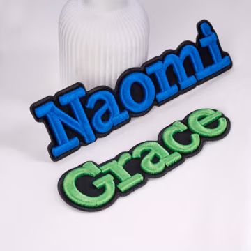 Personalized Embroidered Name Patch | Custom Name 3D Patches for Backpacks Hats Jackets