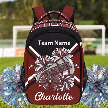Custom Cheer Backpack- Personalized Cheerleader Name Cheer Team Cheerleading School Bag