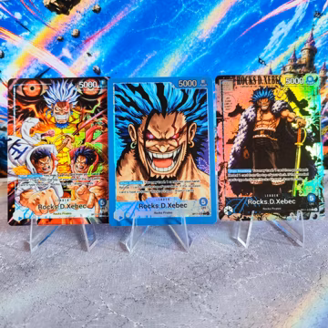 OP17 Rocks D Xebec Custom Leader (Blue), One Piece TCG Proxy Leader Card – One Piece Card Game OPTCG
