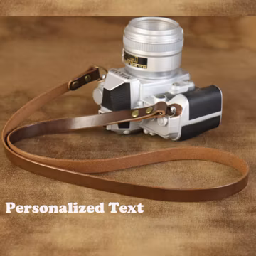 Full Grain Leather Camera Strap :Neck or Crossbody