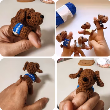 Dog Finger Protector Crochet Pattern PDF – Cute Puppy Finger Guard Amigurumi Tutorial – Easy - tension guide pattern