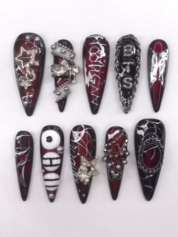 Arirang BTS Concert Pressons, Army Fandom Arirang Gel Extensions, Y2K Grunge, Meh Nail Art