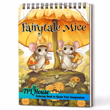 Fairytale Mice Coloring Book: Wooden Cover, 30 Whimsical Pages