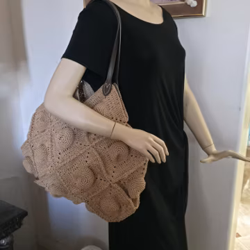 Handmade Raffia Tote Bag