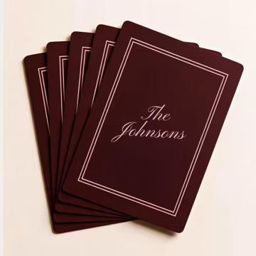 Personalized Playing Card Game Night Family Gift Custom Deck Poker Set Wedding Favor Display Case Premium Cardstock Luxury Design