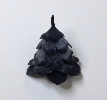 Handmade Wool Felt Sauna Hat – Pine Cone Design, Wellness Gift