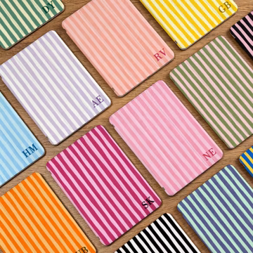 Personalized stripes iPad Case Cover with Pencil Holder For iPad Air 5/6/7 iPad Pro 9.7''11'' 12.9'' Mini 6/7 iPad 10.2" 10.9" 2025 iPad A16