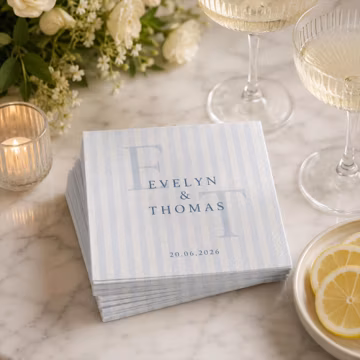 Personalized Wedding Napkins, Custom Names Paper Napkins, Couple Name Beverage Napkins, Reception Decor, Bridal Shower Favor, Wedding Favor