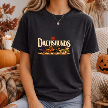 Halloween Dachshund PNG, Fall Wiener Dog Shirt Sublimation, Doxie