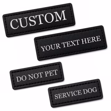 Custom Velcro Name Patch for Dog Harness, Personalized Pet ID Tag Replacement, Laser Engraved Embroidered Patch, Gift for Dog Lover