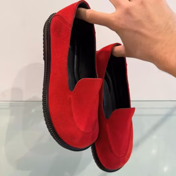 Wide Toe Box Suede Loafers, Anatomical Leather Slip-On Shoes for Women, Wide Fit, Flexible EVA Sole, Custom Color Options