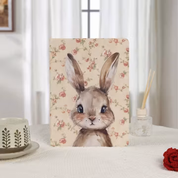 Vintage Floral Cute Bunny iPad Case Air 7 M3 A16 11 2025 M5 13" 11" 2024 Air 6 M2 iPad 10 10.9" Pro 12.9'' Mini 7/6 Cover with Pencil Holder