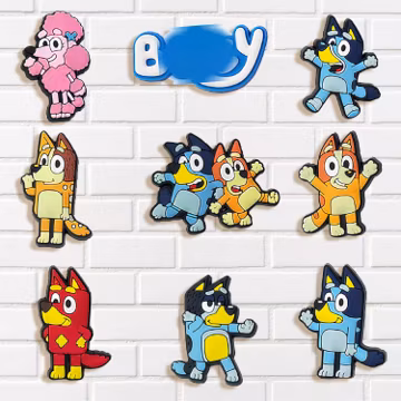 Cartoon Dog Shoe Charms Set Cute Colorful Puppy Family Animal Accessories for Shoes Clogs Sandals Bracelets and Bags