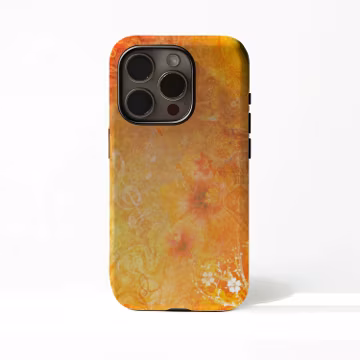 Orange iPhone Case, Retro Gentle Cover, Compatible For iPhone 17 16 15 14 13 12 Plus Pro Max,Samsung S25 S24 S23 S22 Plus Ultra