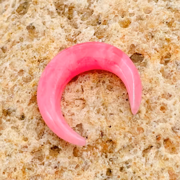 Rose Quartz Gemstone Septum Pincher Tribal Piercing, Tusk Jewelry, Handmade Size 12g to 15mm, More Customise Available.