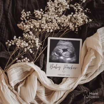Minimalist Pregnancy Announcement | Neutral Digital Baby Reveal | Editable Gender Reveal Template | Simple Spring Design