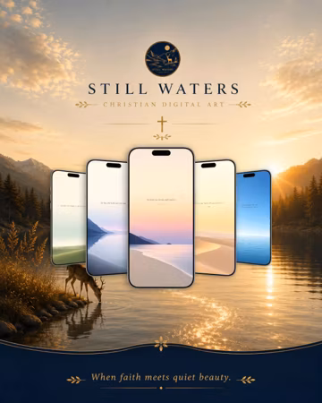 Still Horizons Vol. 2 | Bible Verse Wallpaper Collection | Minimal Landscapes | Digital Download
