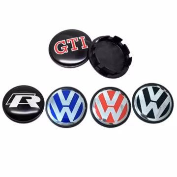 Volkswagen Wheel Center Caps Set of 4 Chrome OEM Hub Covers (56mm, 65mm, 75mm)