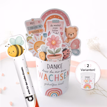 Abschiedsgeschenk Erzieherin | Kita Abschied | Danke Erzieher | Duplo Banderolen PDF | Druckvorlage | Sofortdownload