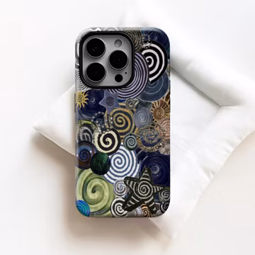 Optic Swirl Color Collage Phone Case,Spiral Star Round Aesthetic,For iphone 17 16 15 14 13 12 11 Pro Max,Samsung S25 S26 Ultra,Magsafe