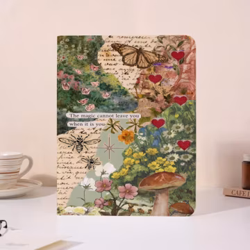 Butterfly iPad Case with Pen Slot For iPad A16, 2025 Air 7/6/5th 11" 13", iPad Mini 6/7, iPad 10 10.9" 2022, iPad Pro 12.9'' 11" Cover