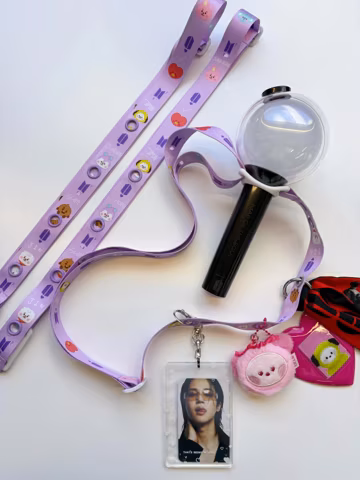 Army Lighstick Lanyard Strap | Lightstick Carrier | Kpop Lightstick Holder |Arirang Concert