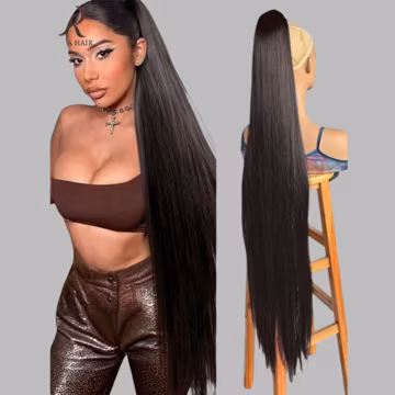 42 Inch Extra Long Ponytail Hair Extension Clip-In