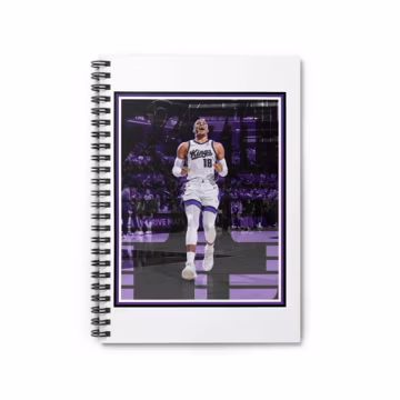 Russell Westbrook Sacramento Kings Basketball Player Spiral Notebook | Ruled Journal