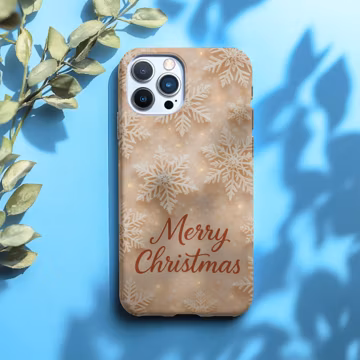 Snowflake Case for iPhone 17 16 15 14 13, Winter Aesthetic Christmas Cover for Samsung S25, S24, S23