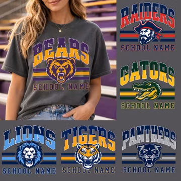 Custom Logo School Mascot Football Baseball Design PNG, Custom School Team PNG, Custom Mascot PNG, Personalized Gameday Png