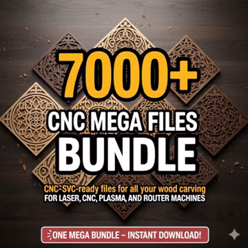 7000+ CNC MEGA files for router machines, Cnc Router STL Mega Pack Cnc Stl Files for Cnc Router, 3D cnc Router stl Pack stl files cnc files